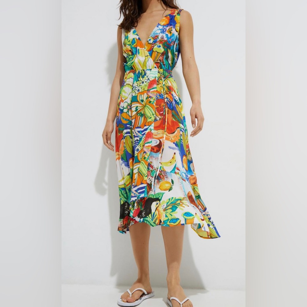 Desigual Colorful Floral Maxi Dress